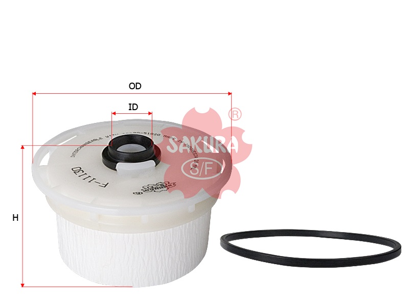 FILTRO GASOIL TOYOTA LANCRUISER 4,5 L DIESEL 286CV V8 2008-->